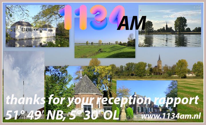 QSL 1134 AM Ooijen The Netherlands