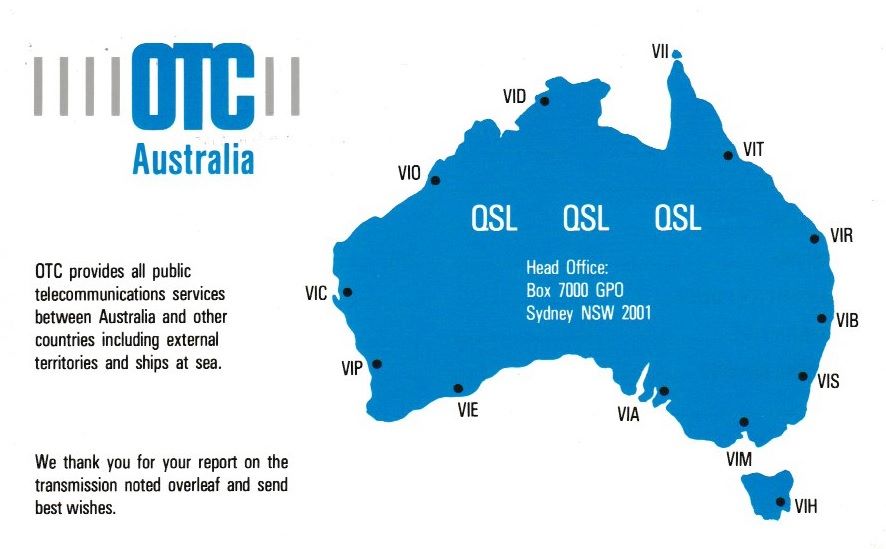 QSL Perth Maritime Radio VIP