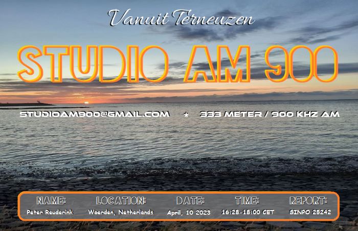 QSL Studio AM 900 Terneuzen