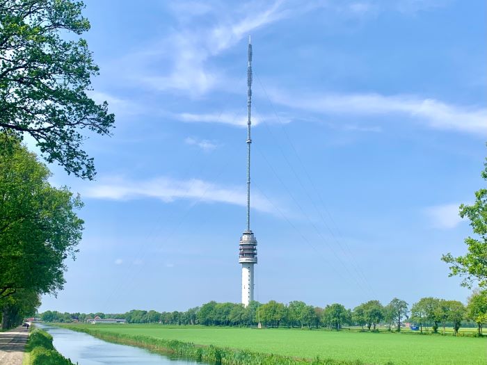 Antenna tower in Hoogersmilde Drenthe