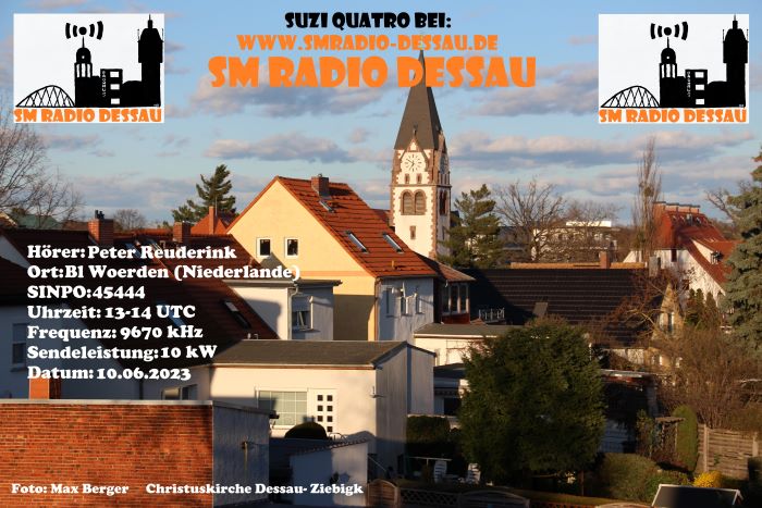 QSL SM Radio Dessau via Channel 292