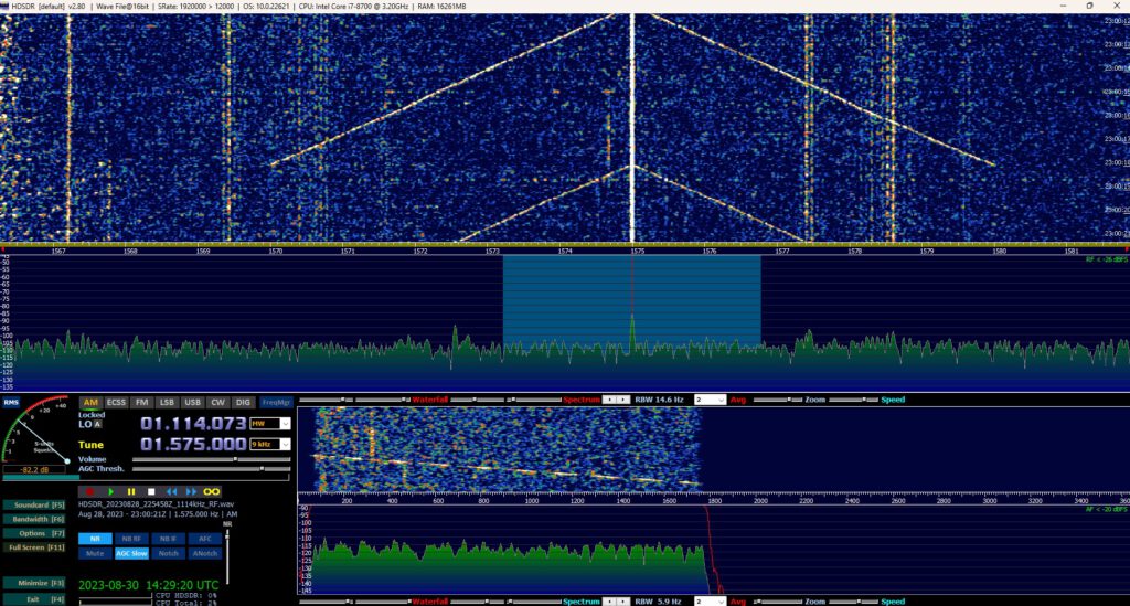 Centrale Milano, Alessandria, Italy, testing on 1575 kHz